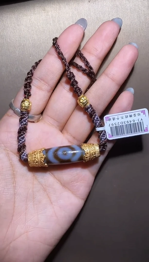 玛瑙/玉髓颈饰银S925镶嵌X-6493D