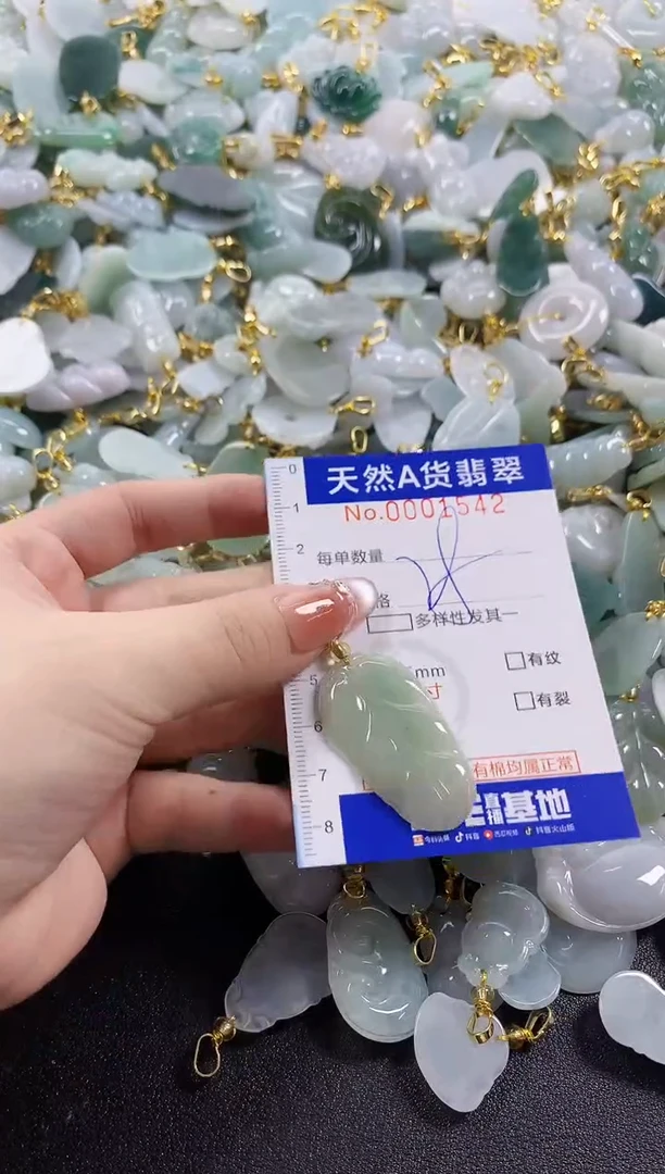 颈饰未镶嵌翡翠天然A货翡翠