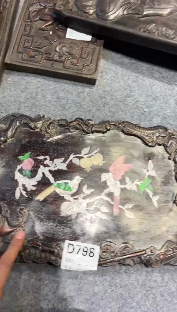 花梨木类紫檀拆件雕刻板以直播间实物为准D798