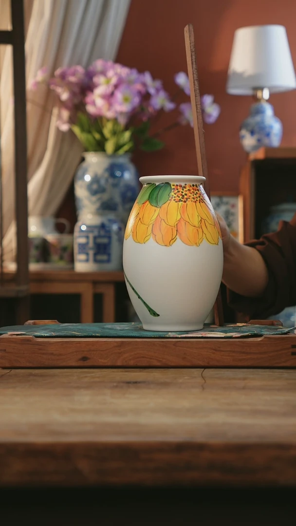 瓷片景德镇釉下手绘陶瓷茶具