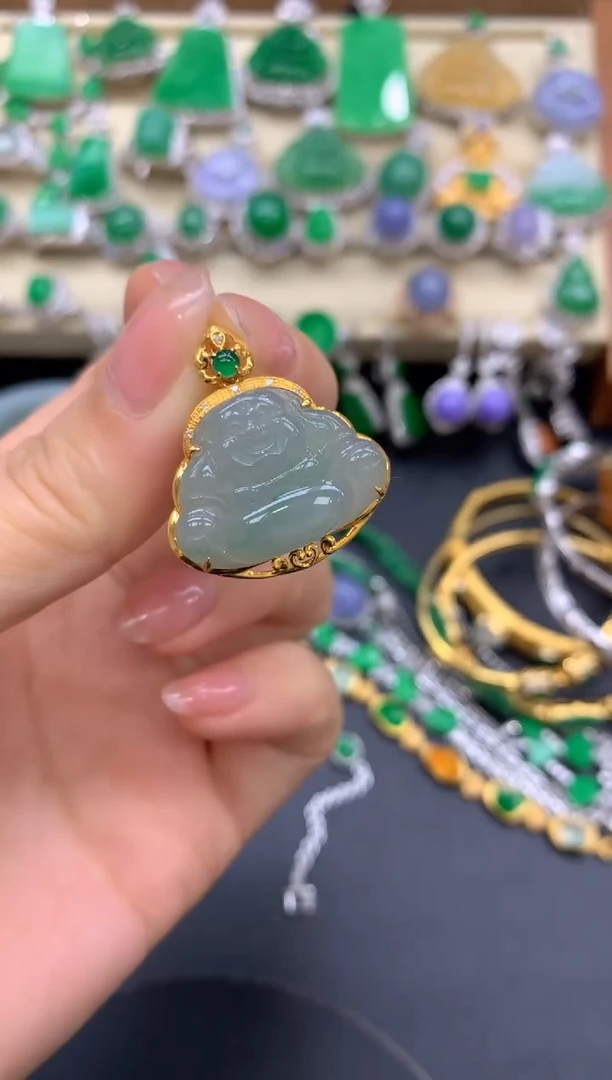 【闪购商品】翡翠颈饰18K金镶嵌172-中国好珍宝