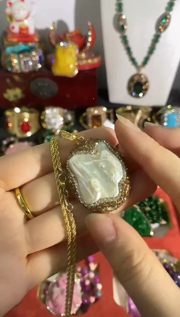 铜合金合成立方氧化锆吊坠