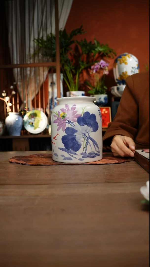 当代高温釉下彩手绘陶瓷餐具