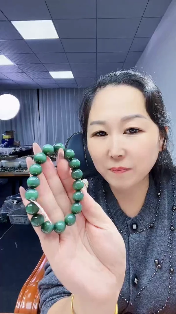 未镶嵌手串和田玉纯天然和田玉俄碧猫眼特细12