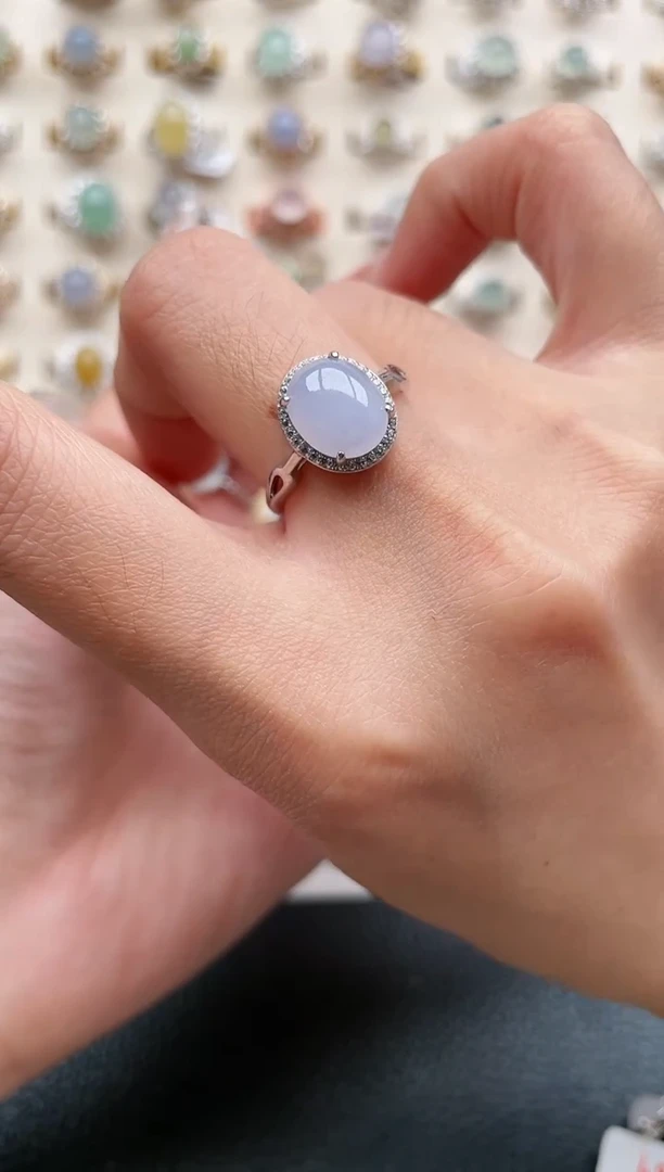 【闪购商品】翡翠戒指银S925镶嵌1111