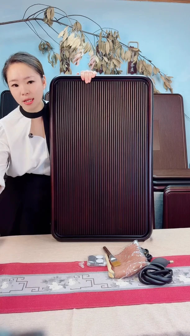 水****酒千川黑胡桃色款式茶盘80*50*5