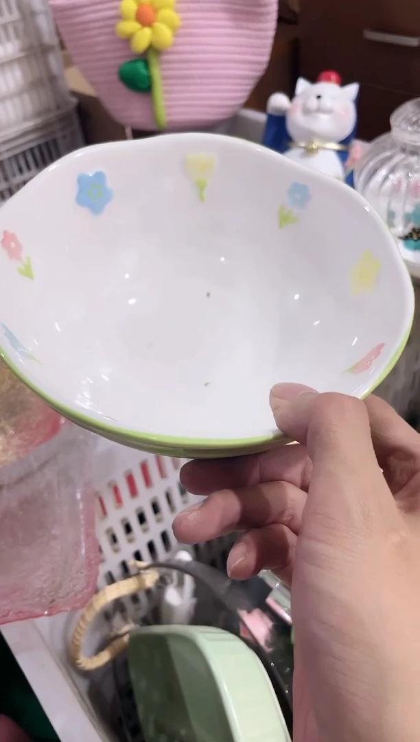 瓷片绿色大汤碗 福利款，质量好，数量不多，拼手速