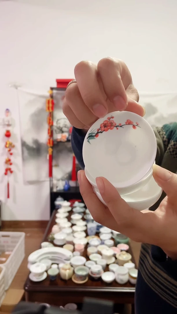 【闪购商品】【瓷心匠物】直播间福利专款梅花杯3个