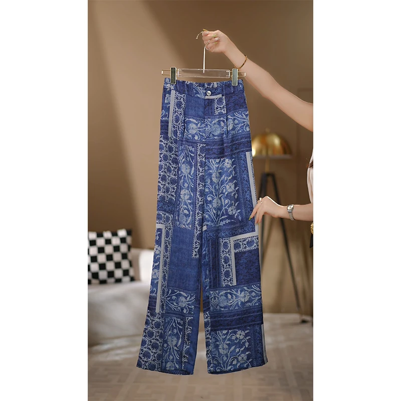 【伊美轻奢】2025夏季新蓝色时尚女神优雅气质修身女装