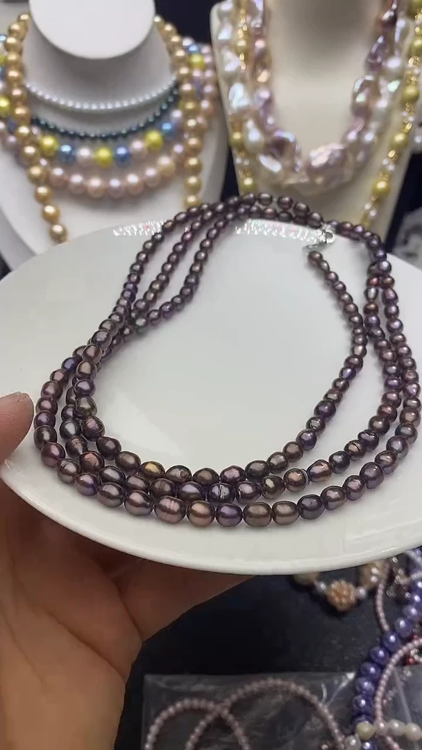 颈饰未镶嵌淡水珍珠多人