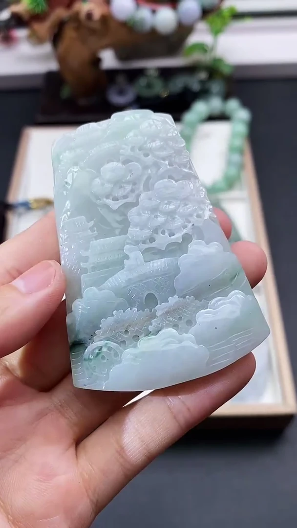 颈饰未镶嵌翡翠天然缅甸A货翡翠