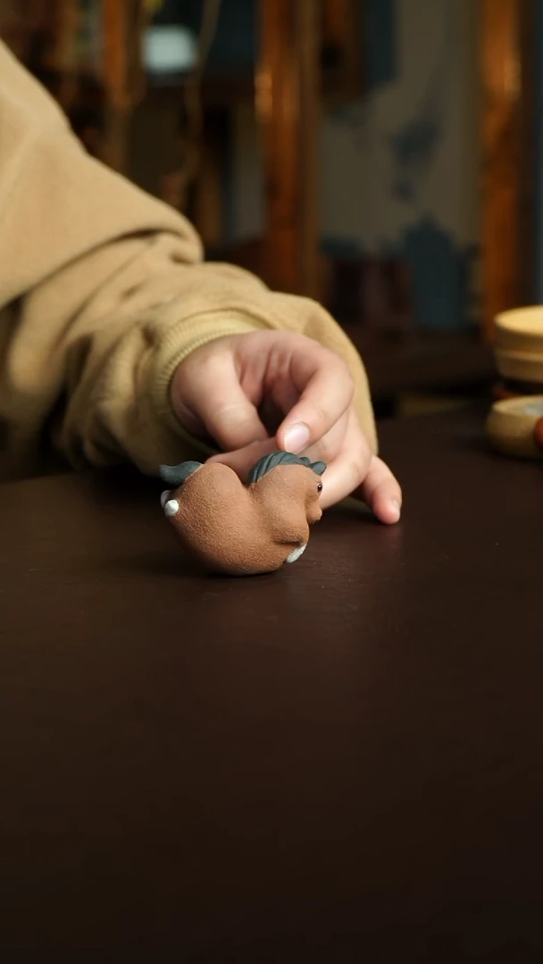 茶杯紫砂8号  小马茶宠 双12炸漏宜兴紫砂原矿作品