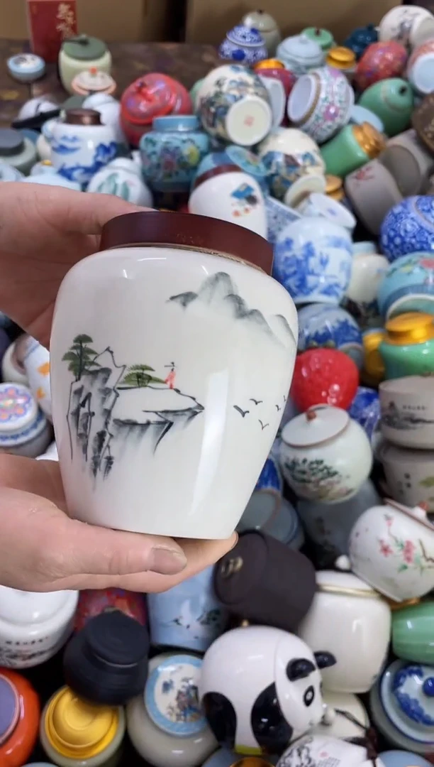 摆件孤品茶叶罐密封罐储物罐直播间临时链接浮力