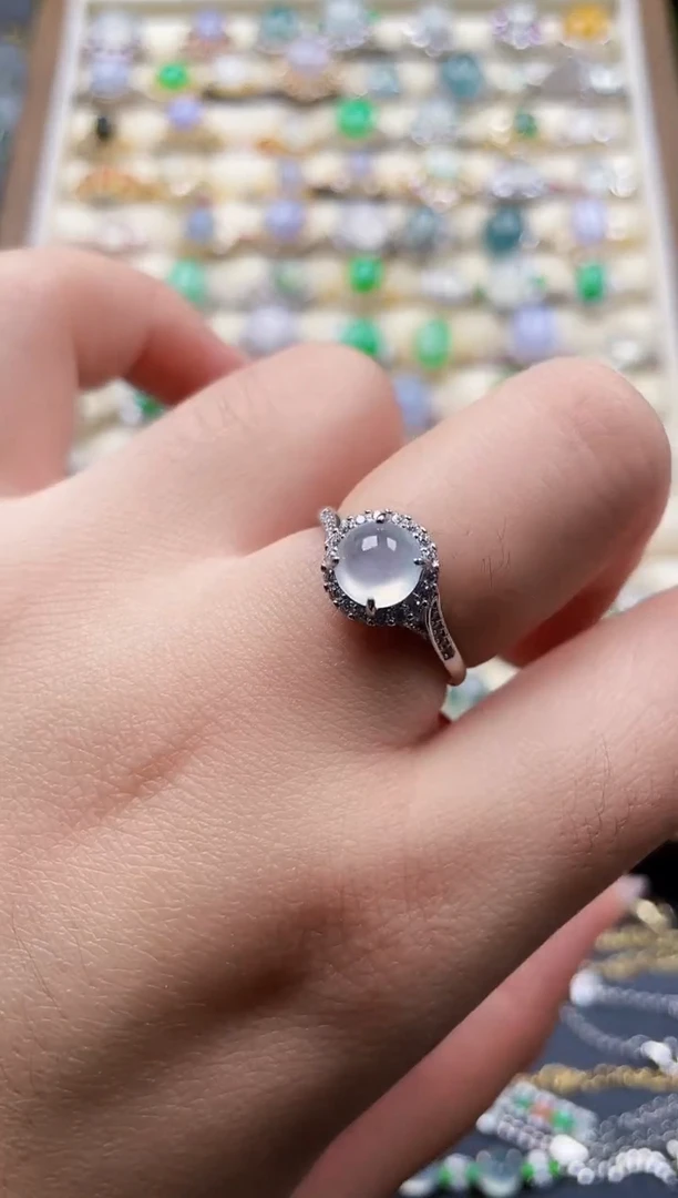 银S925镶嵌戒指翡翠21