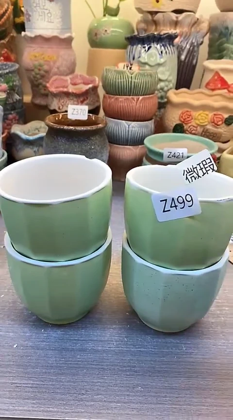 @@陶瓷多肉花盆Z499微瑕