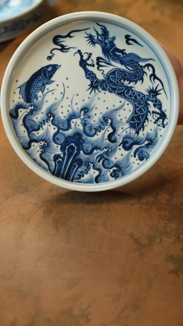 【闪购商品】溪云品眷鱼化龙壶承