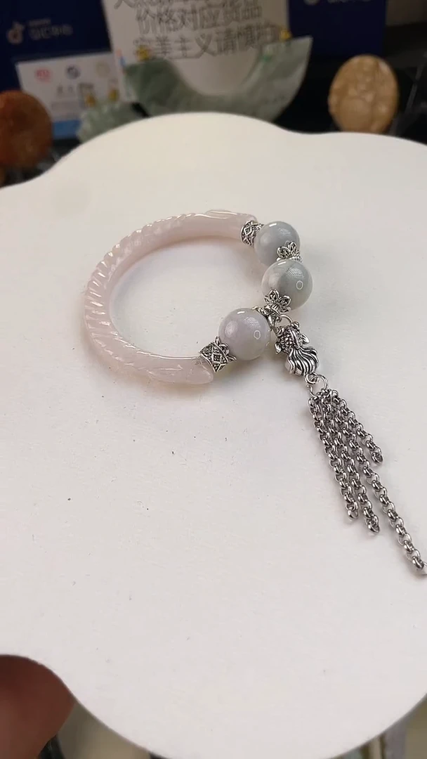 未镶嵌手链翡翠手工定制默认微瑕播介绍为准