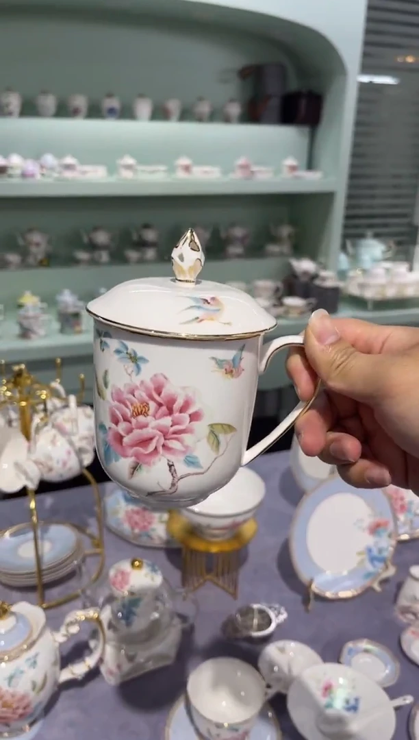 45%以上骨粉骨瓷盖杯