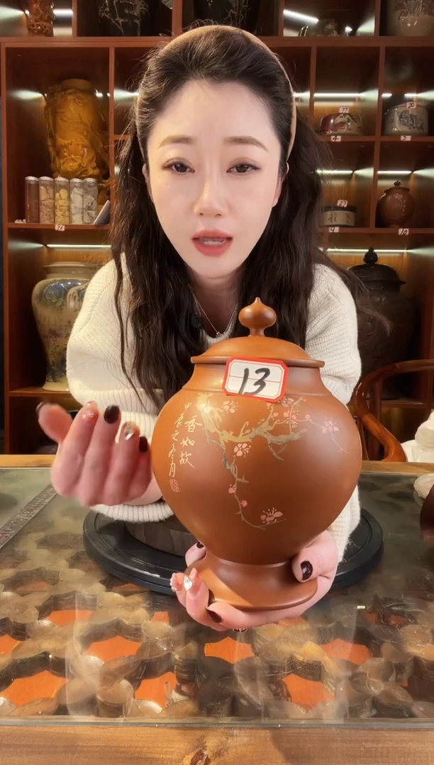 【闪购商品】缸云南建水紫陶复烧小茶罐@13