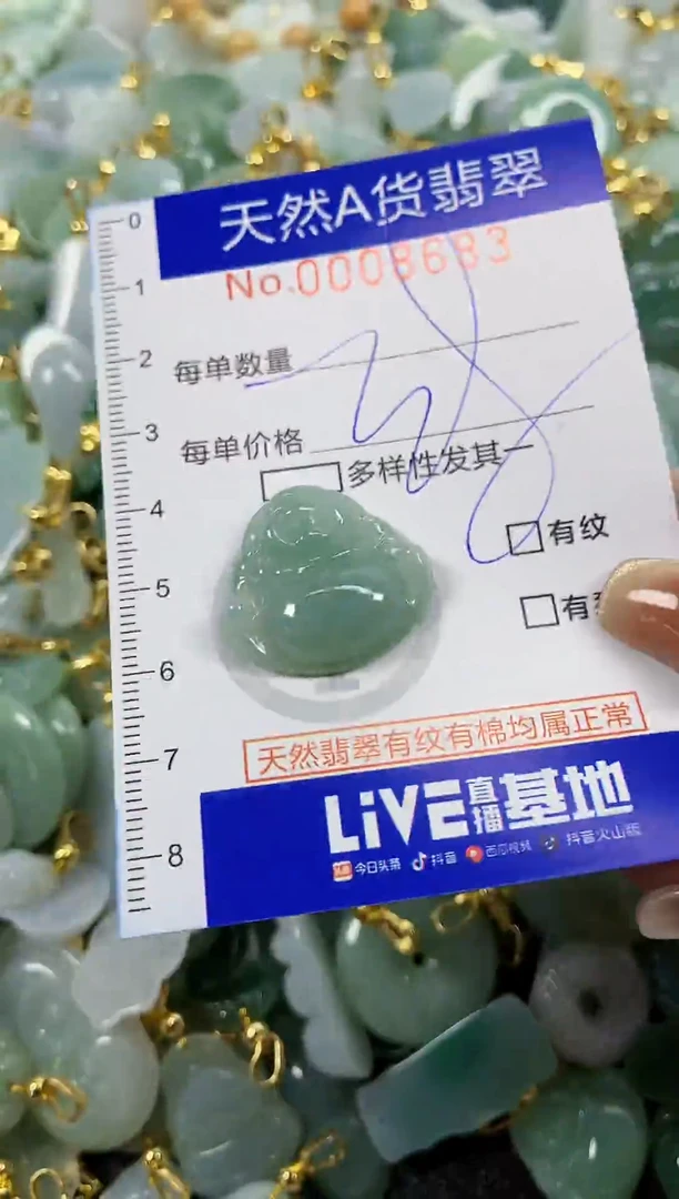 颈饰未镶嵌翡翠天然A货翡翠