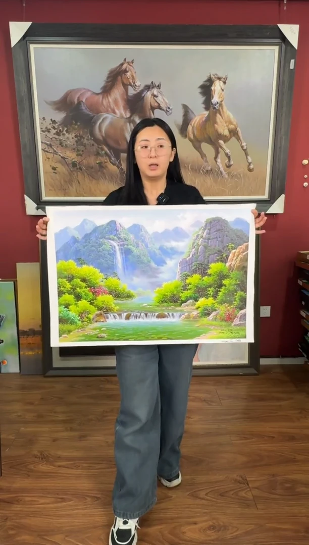 油画【39号】约50*70cm丨朝鲜原创纯手绘孤品油画丨顺丰包邮