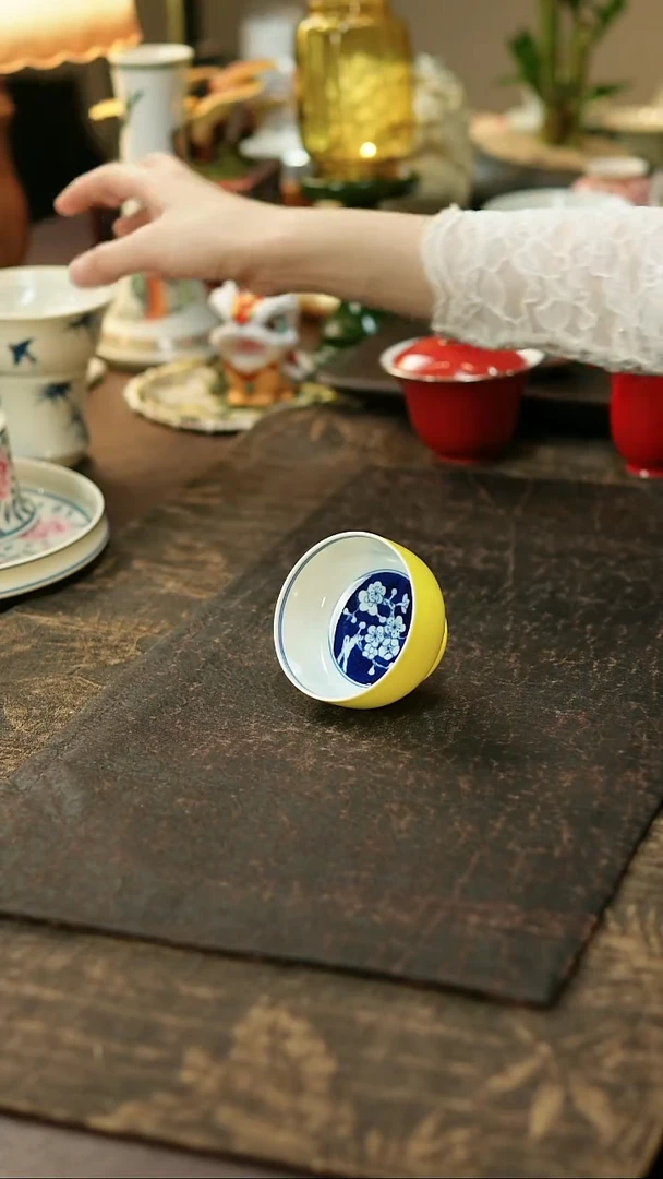 景德镇陶瓷杯碗柴烧多人