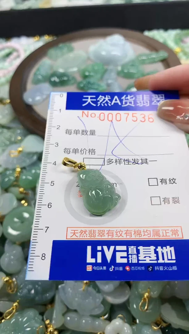 颈饰未镶嵌翡翠天然A货翡翠