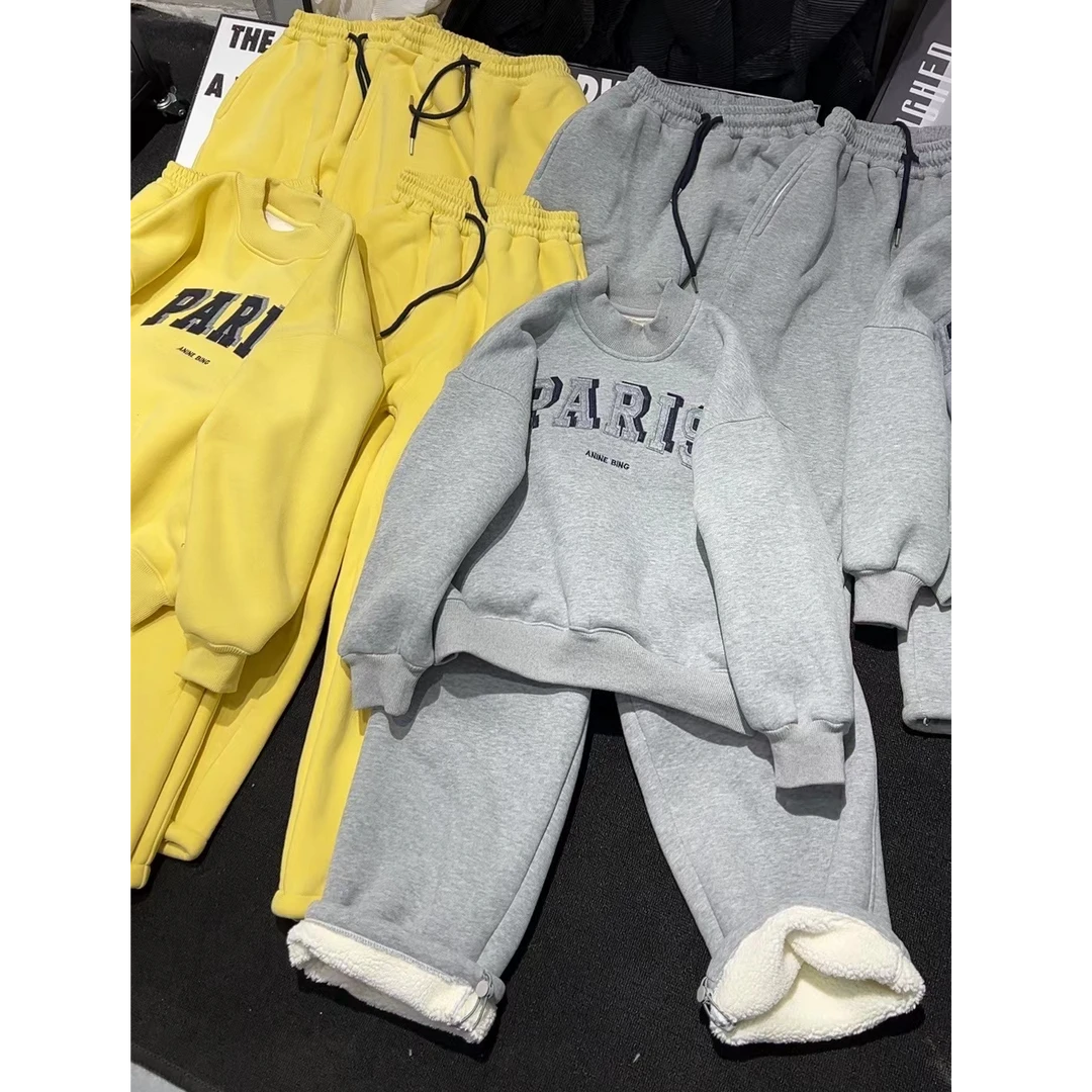 【HK潮牌童装】儿童2024新款痞帅洋气套装秋冬保暖休闲套装669