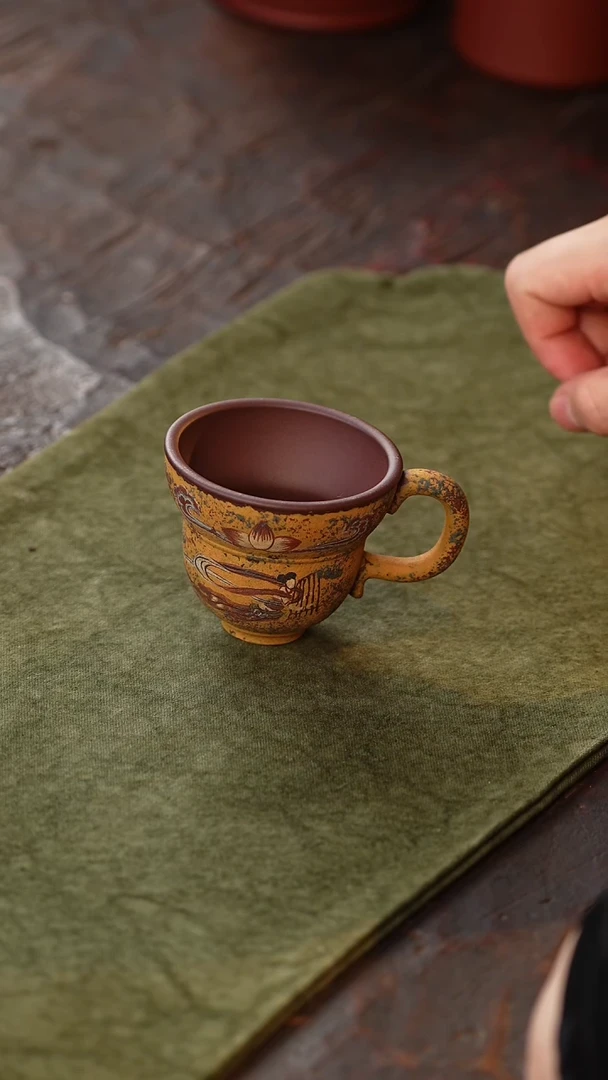 茶杯紫砂见素造器-