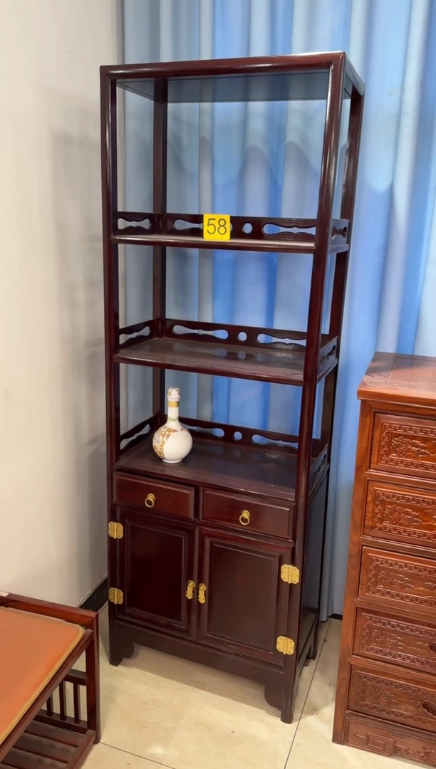 黑酸枝木类家具书柜62*33*178
