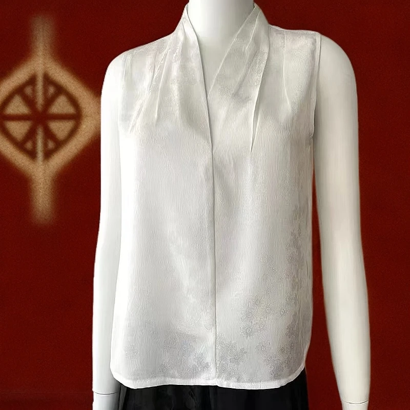 90时尚气质设计师无袖百搭轻奢背心