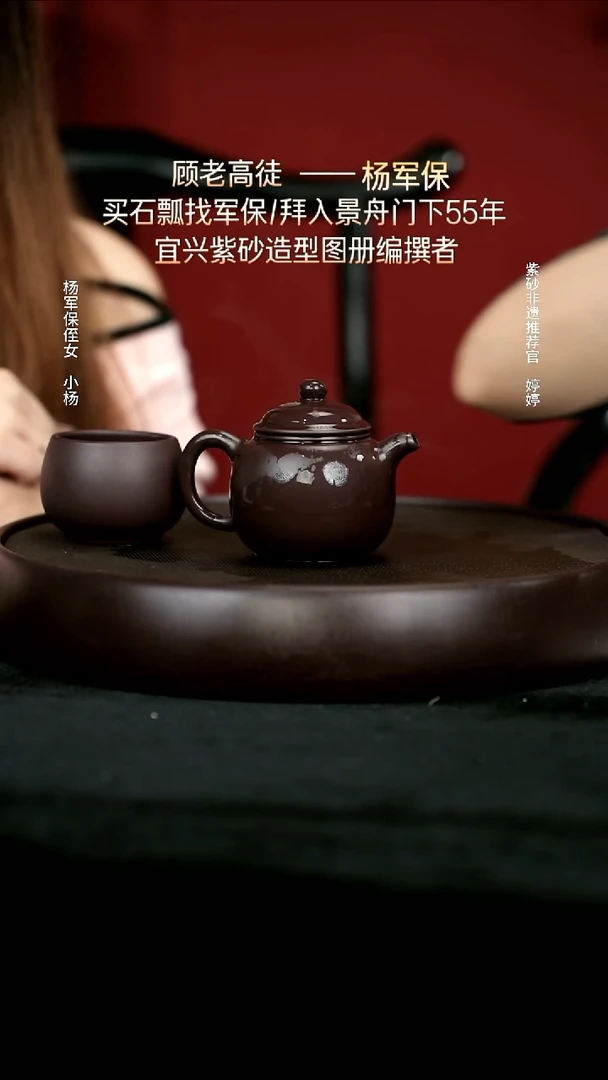茶壶紫砂25黑墩头匏樽170cc