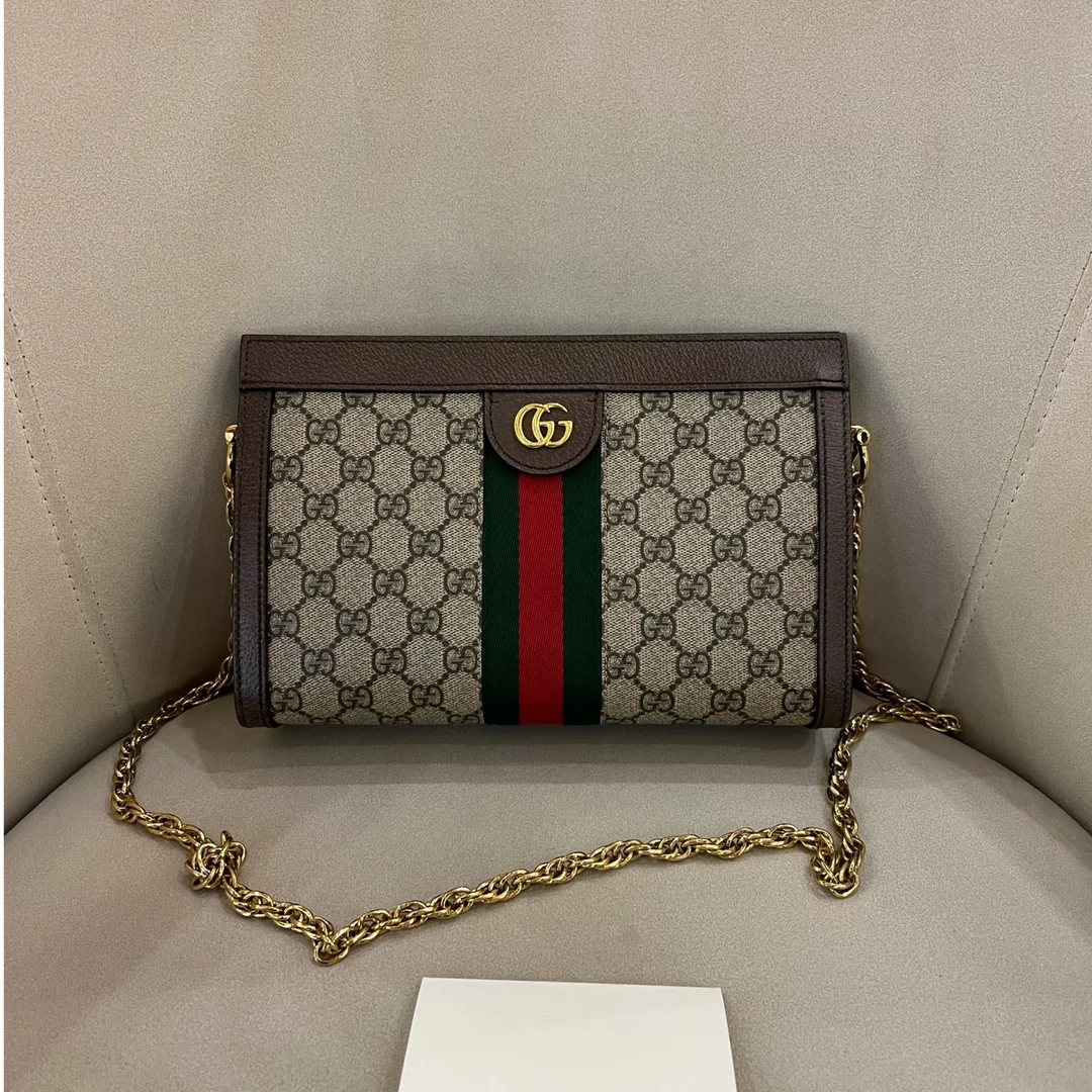 95新 GUCCI/古驰 7姐专场/老花ophidia 夹子包