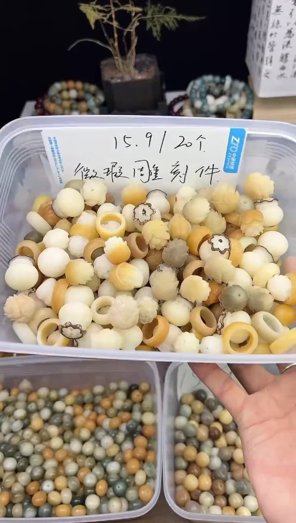 【闪购商品】菩提根/象牙果吊坠微瑕菩提雕刻件20个