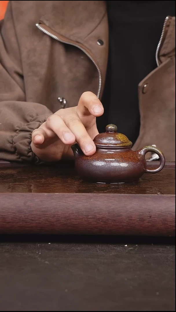 茶壶紫砂柴烧 壶