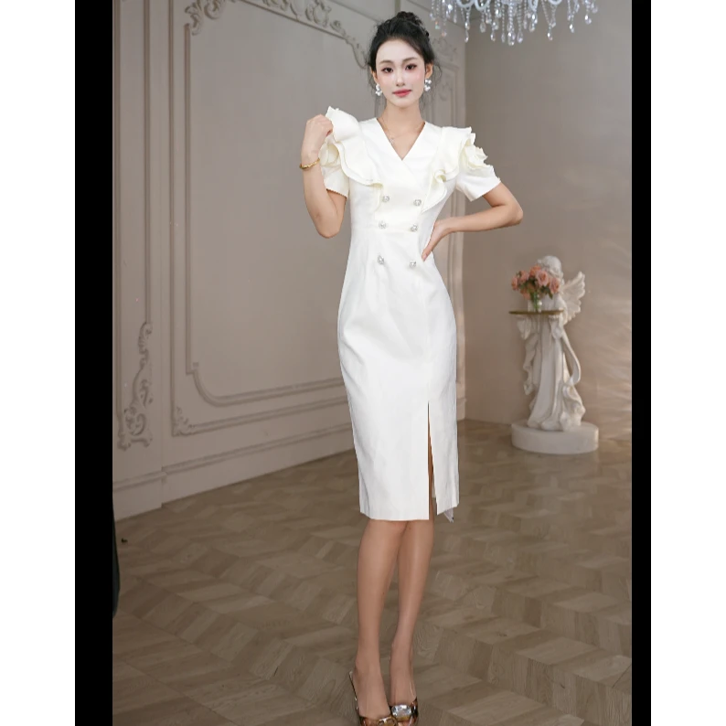 【思敏专属】法式收腰气质女装连衣裙女装西装连衣裙50941