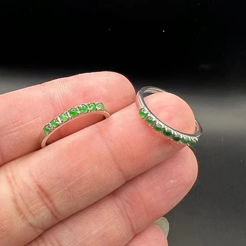 【可塘余掌柜珠宝】翡翠戒指排戒-约3mm-BF2218-011306（多样性发货）