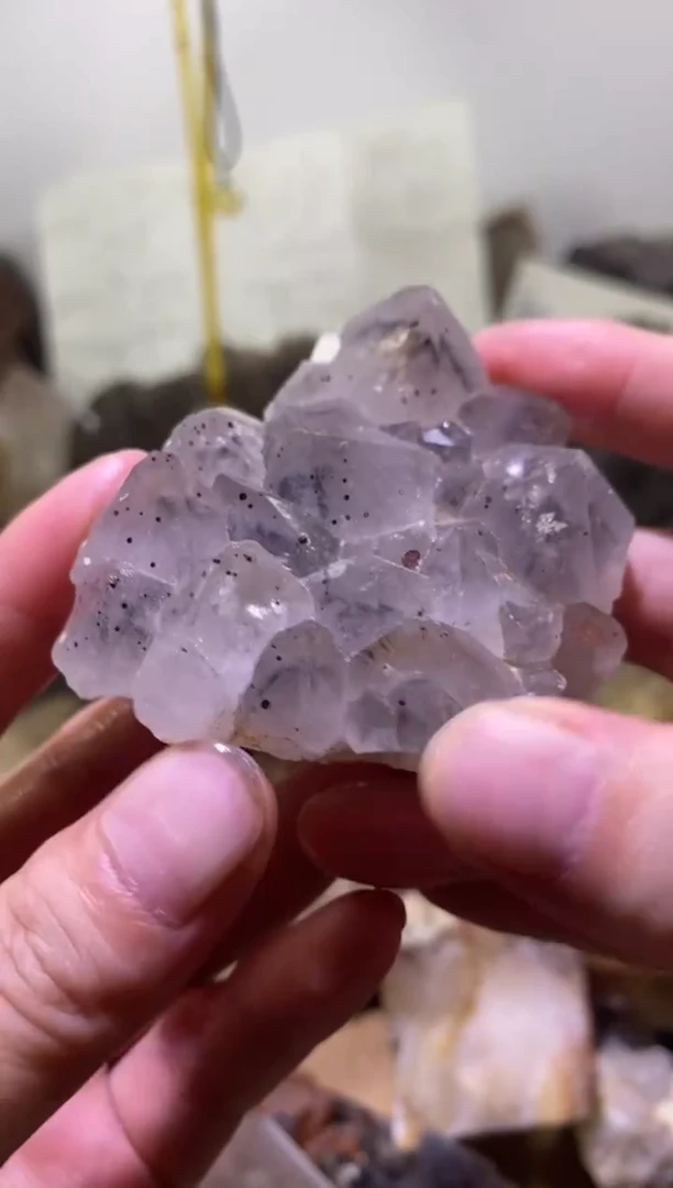 水晶珠宝半成品未镶嵌33号115g超七晶花+金草莓+毒液+隐山