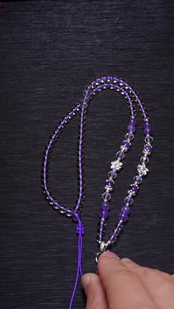 【闪购商品】水晶项链未镶嵌Q049白水晶原创项链