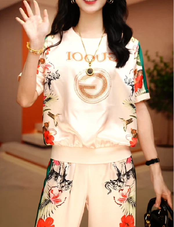 梦幻雨林-新款2025时尚舒适百搭减龄优雅轻奢气质套装