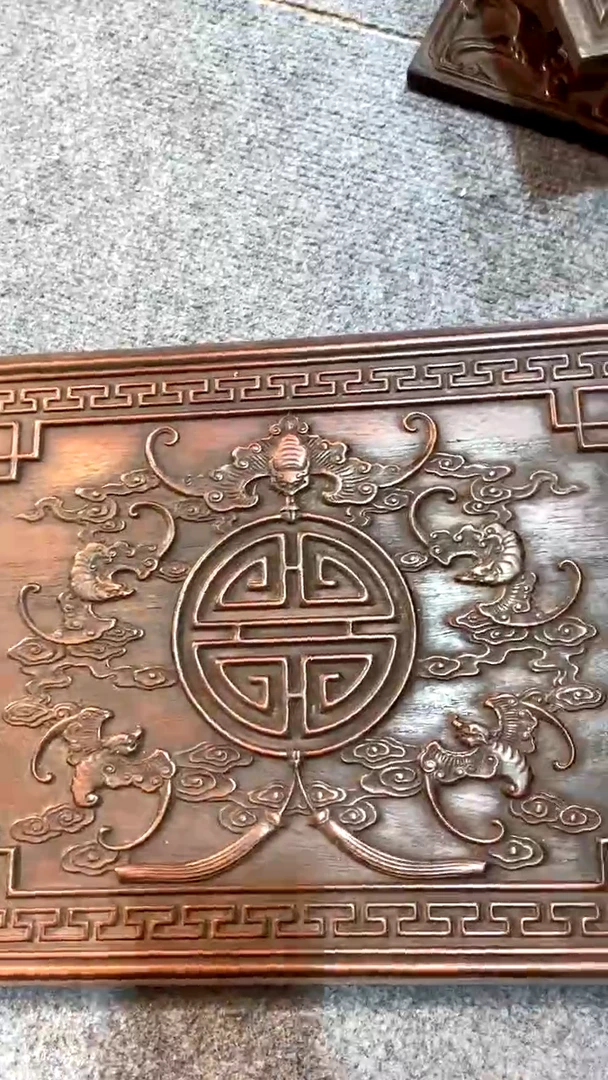 【闪购商品】木A紫檀雕刻一物一拍以直播间为准