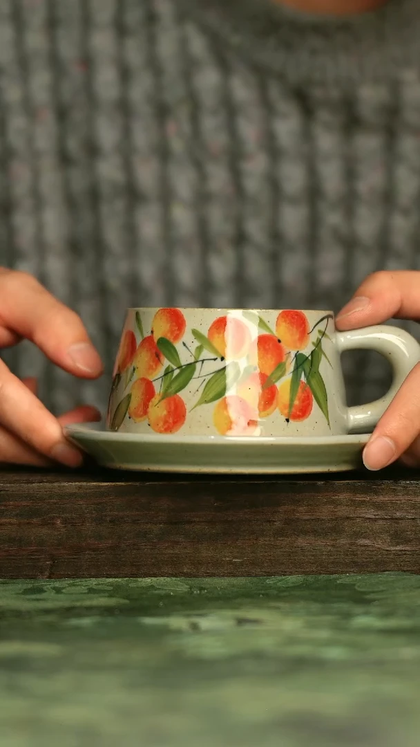 青诗集手工手绘瓷器