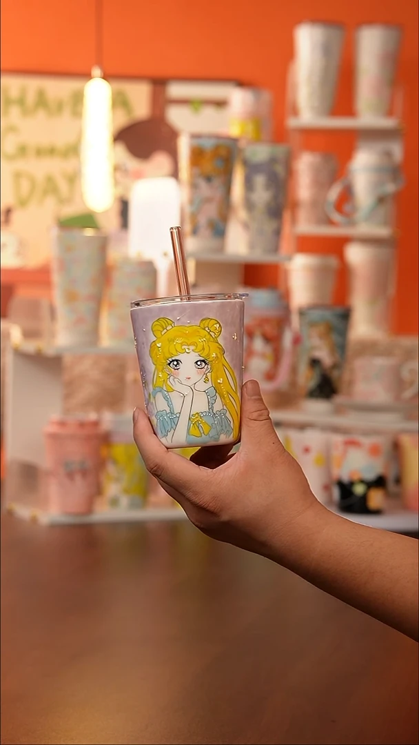 景德镇手工手绘文创陶瓷杯