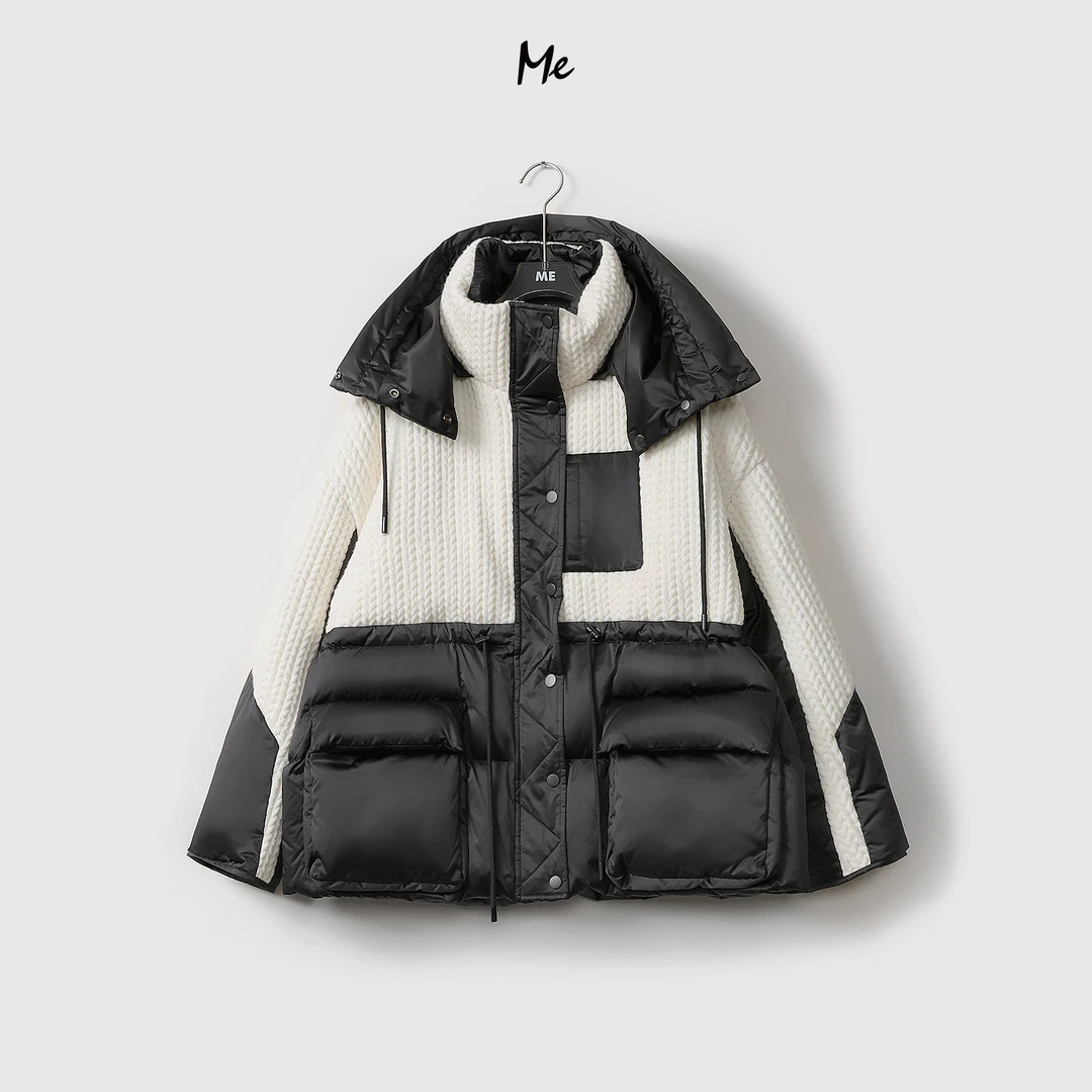 ME【小香白雾鹅绒服】轻奢保暖冬季新款羽绒服MEQC3894①