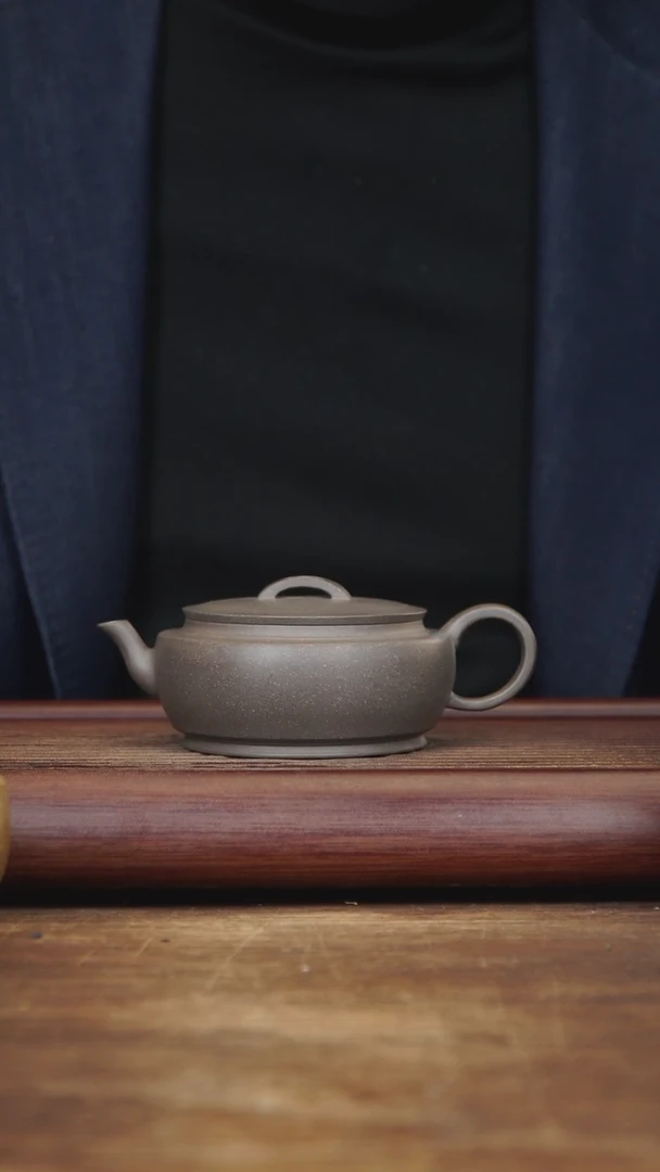 【闪购商品】紫砂茶壶190ml 大蕴汉瓦 青灰