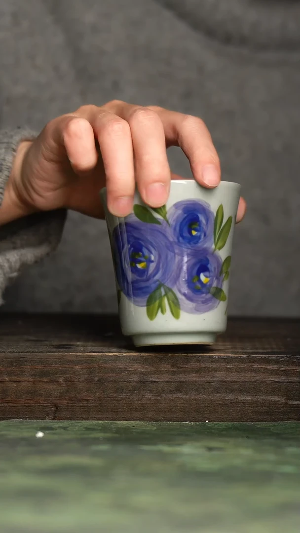 【闪购商品】杯青诗手工手绘瓷器