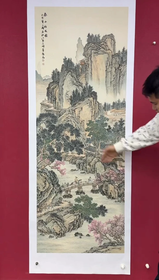 国画国画绘画山水花鸟