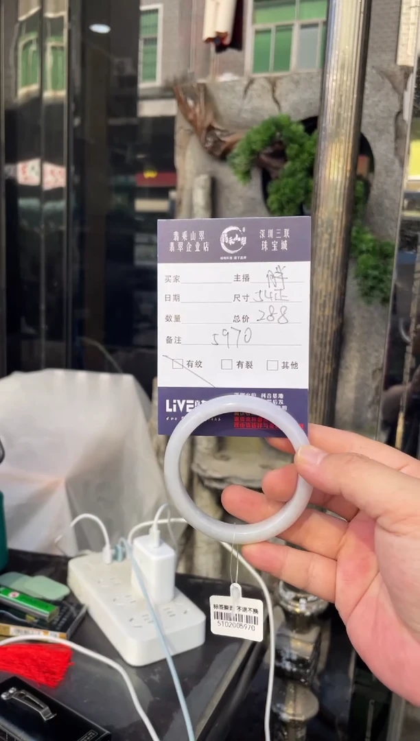 未镶嵌手镯翡翠W 54正圈 5970