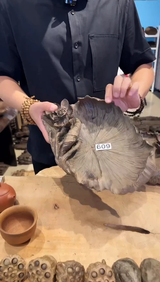 木609号乌木金丝楠果盘+0.8手串