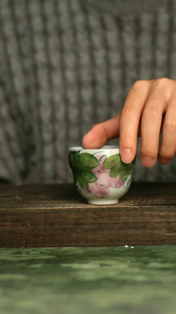 陶瓷青诗集手工手绘瓷器